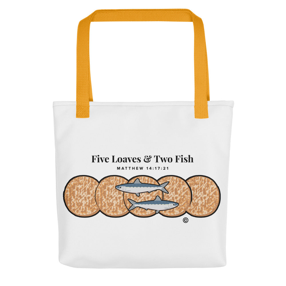 Five Loaves and Two Fish Tote bag