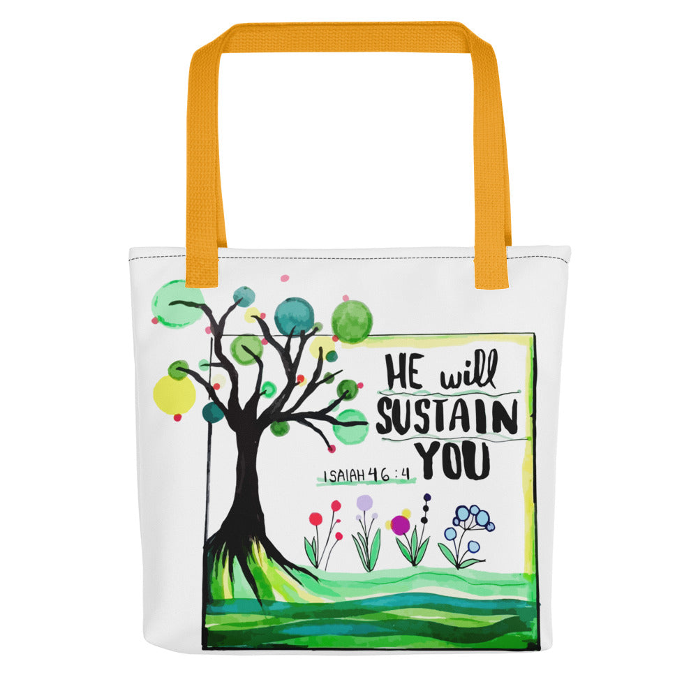 He Will Sustain You Tote bag
