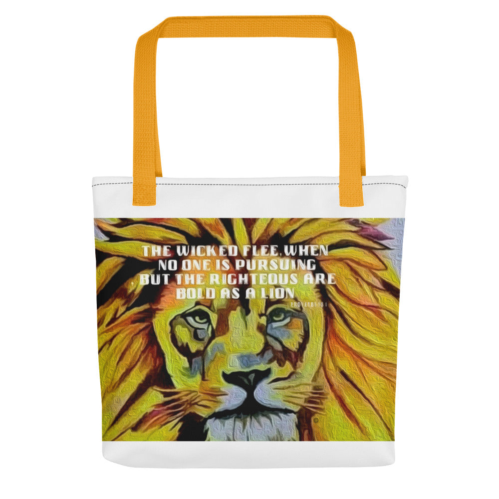Bold as a Lion Tote bag