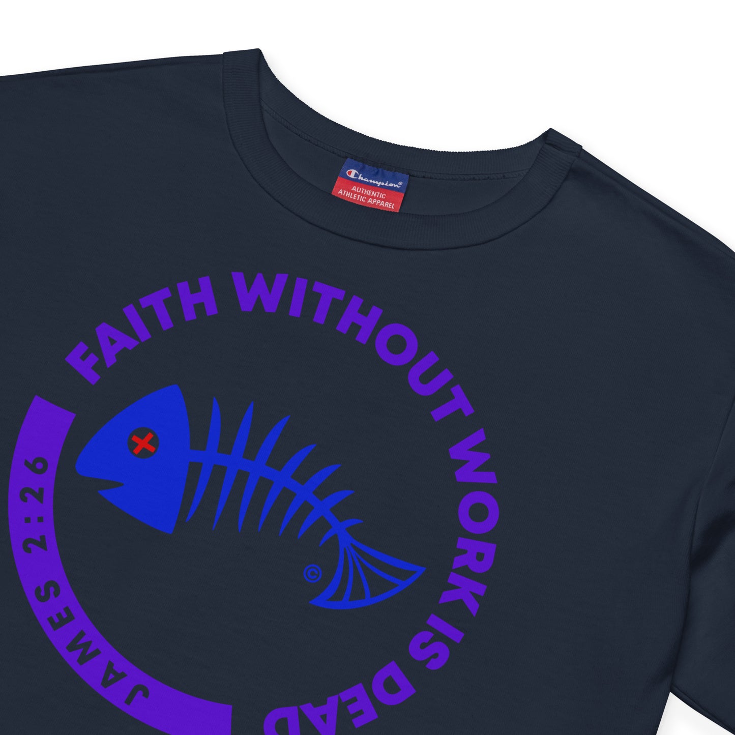 Faith Without Work is Dead Champion Crop Top