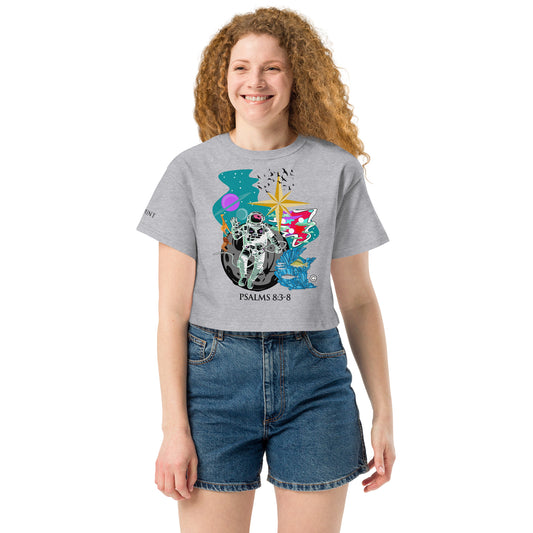 Psalm 8:3-8 Champion Crop Top