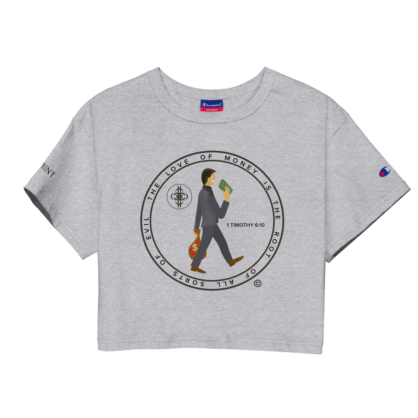 Love of Money Champion Crop Top