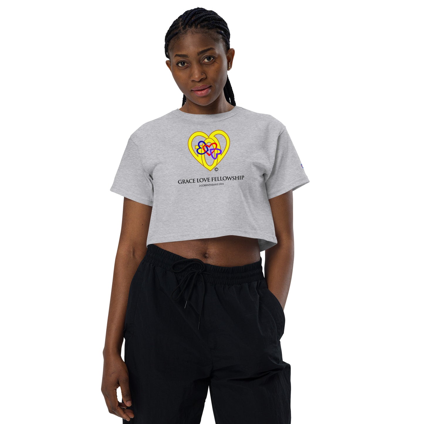 Grace Love Fellowship Champion Crop Top