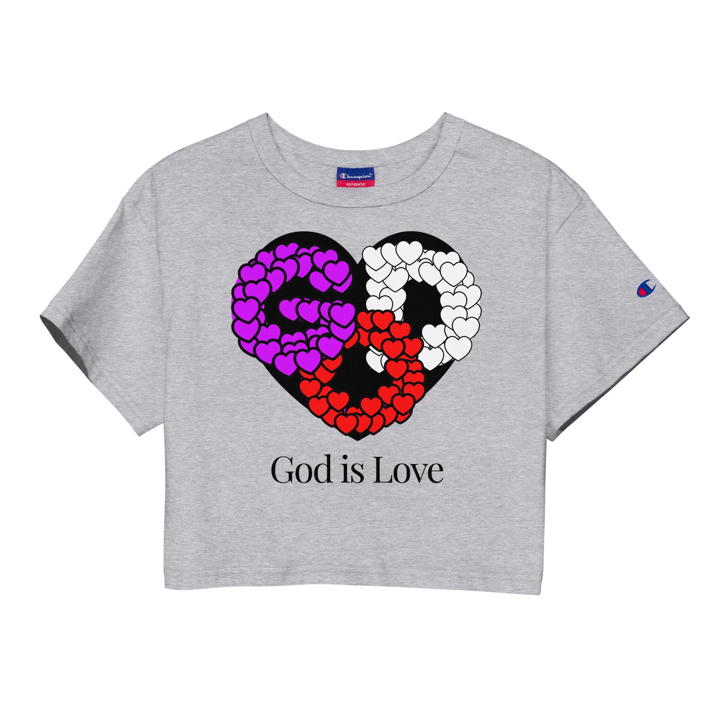 God is Love Champion Crop Top