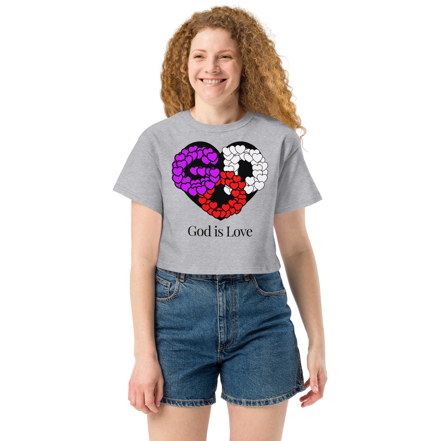 God is Love Champion Crop Top