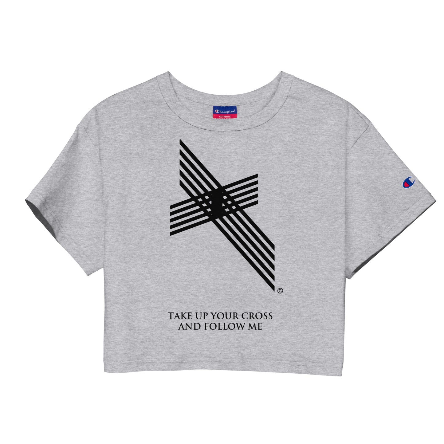 Take Up Your Cross Champion Crop Top