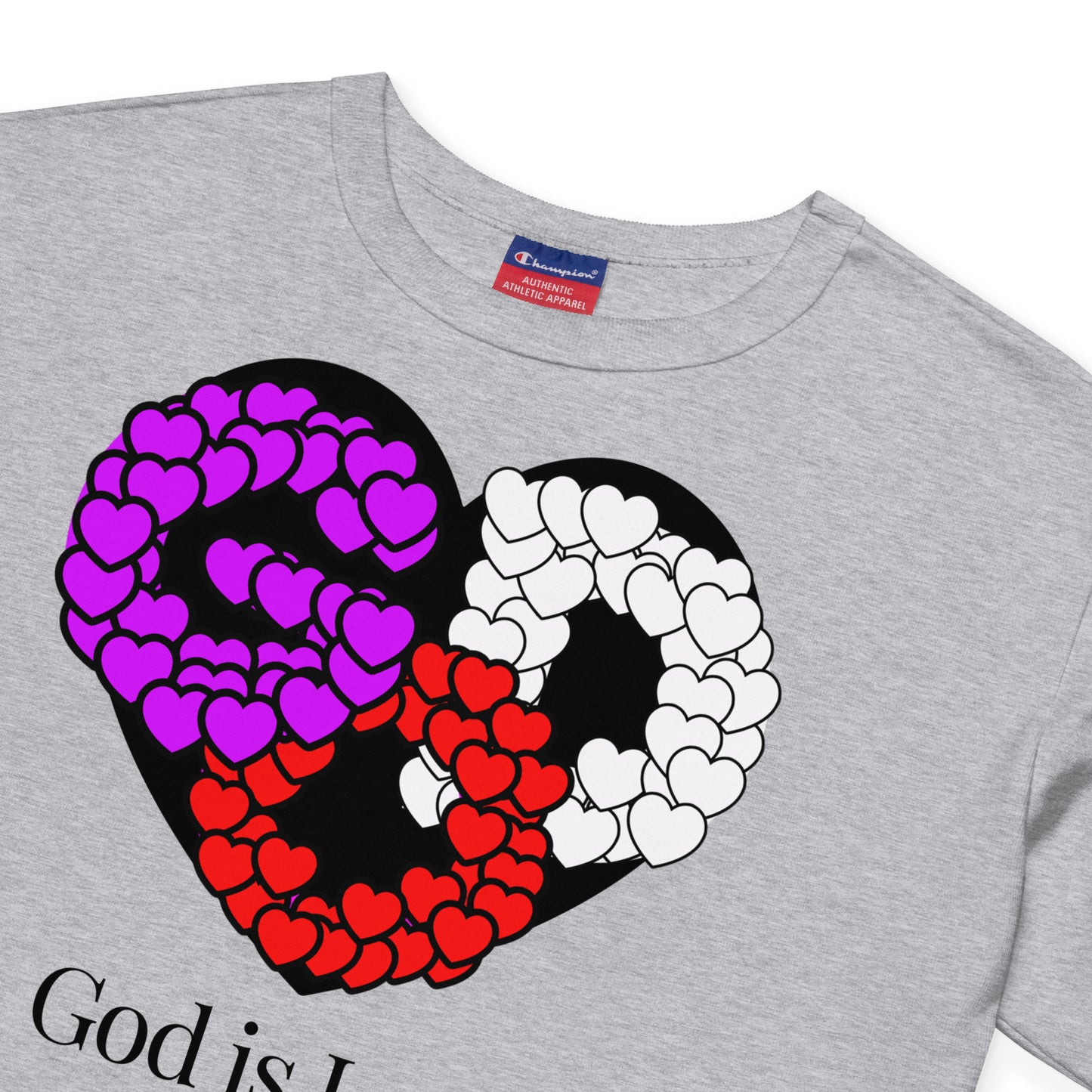 God is Love Champion Crop Top