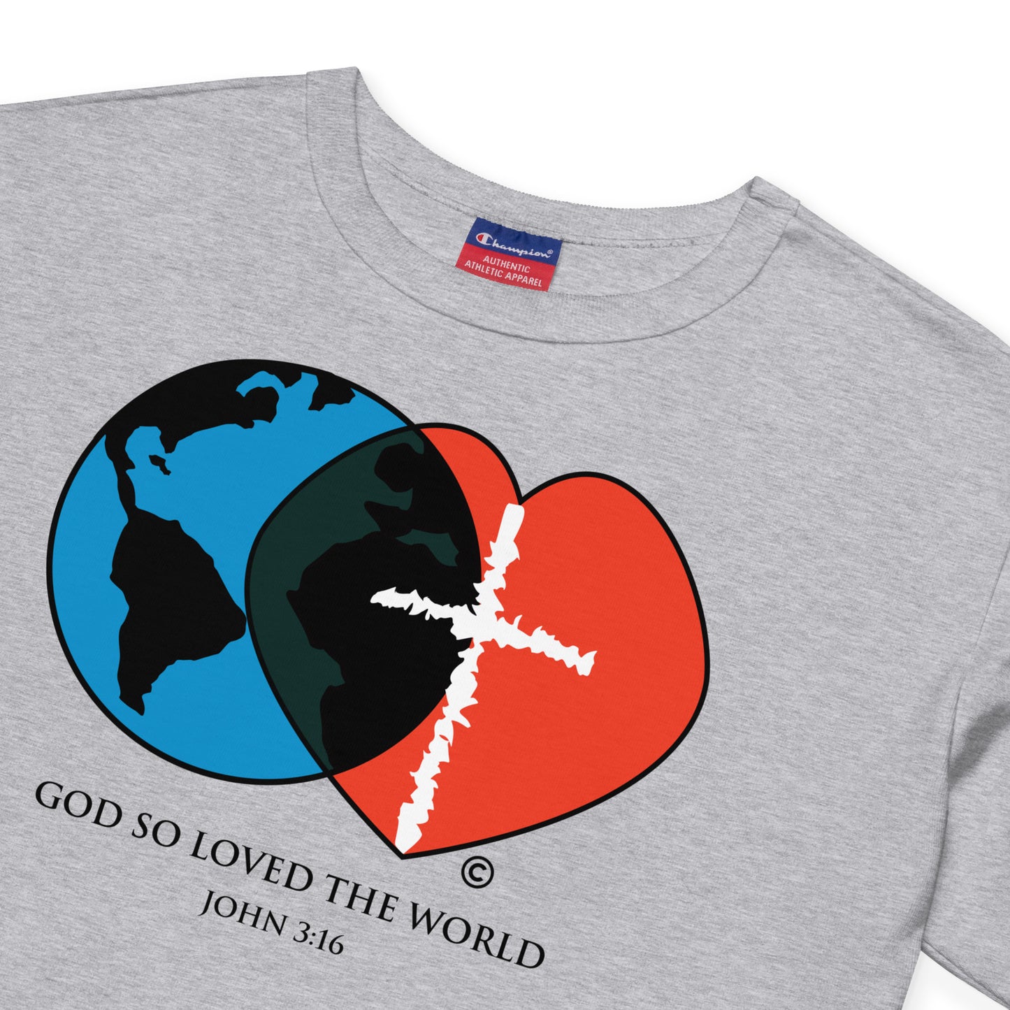 John 3:16 Champion Crop Top