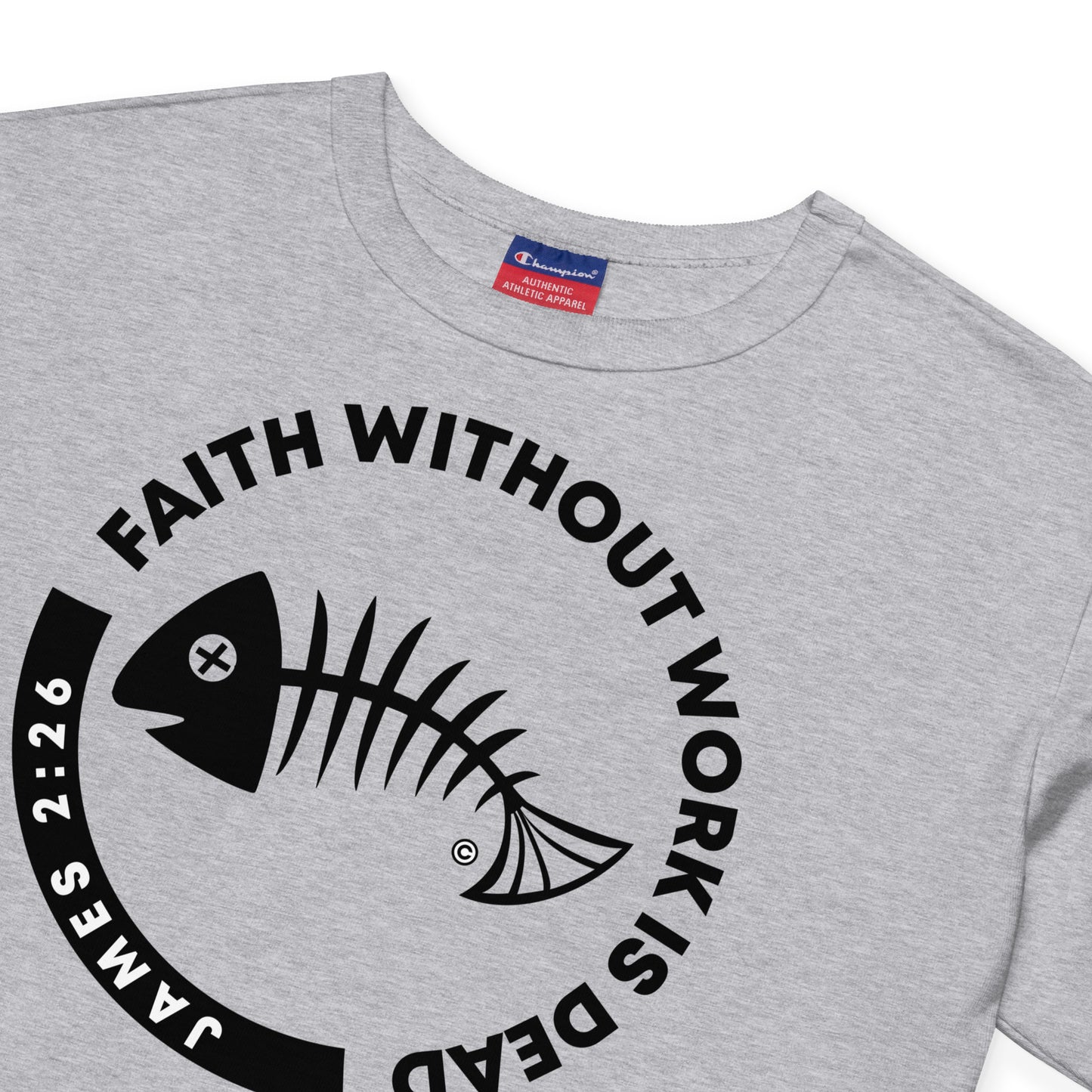 Faith Without Work Champion Crop Top