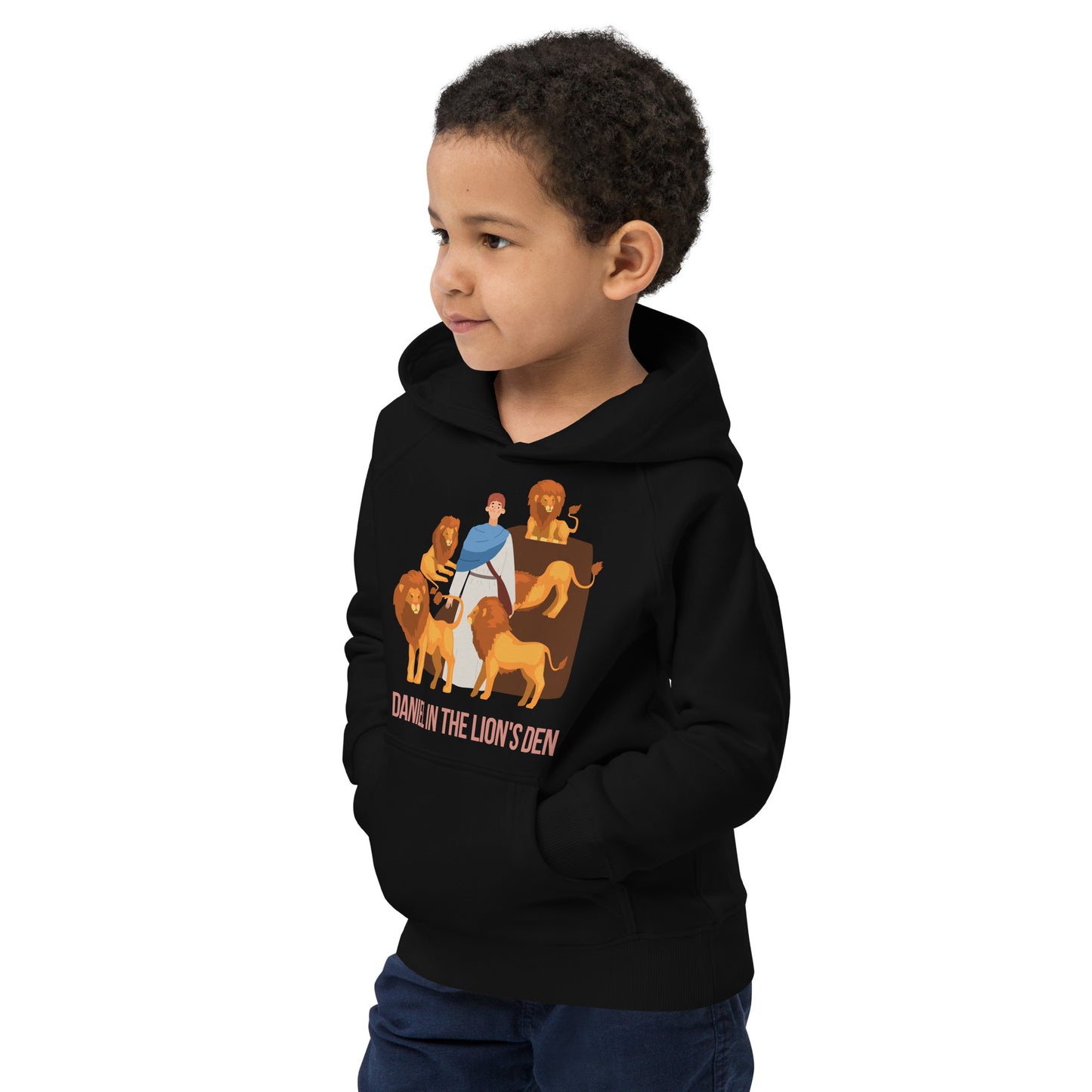 Daniel in the Lion's Den Kids Eco Hoodie