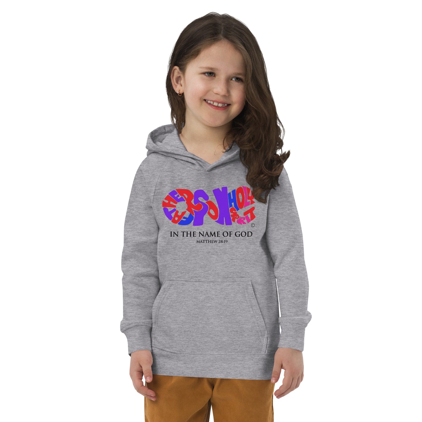 In the Name of God Kids Eco Hoodie