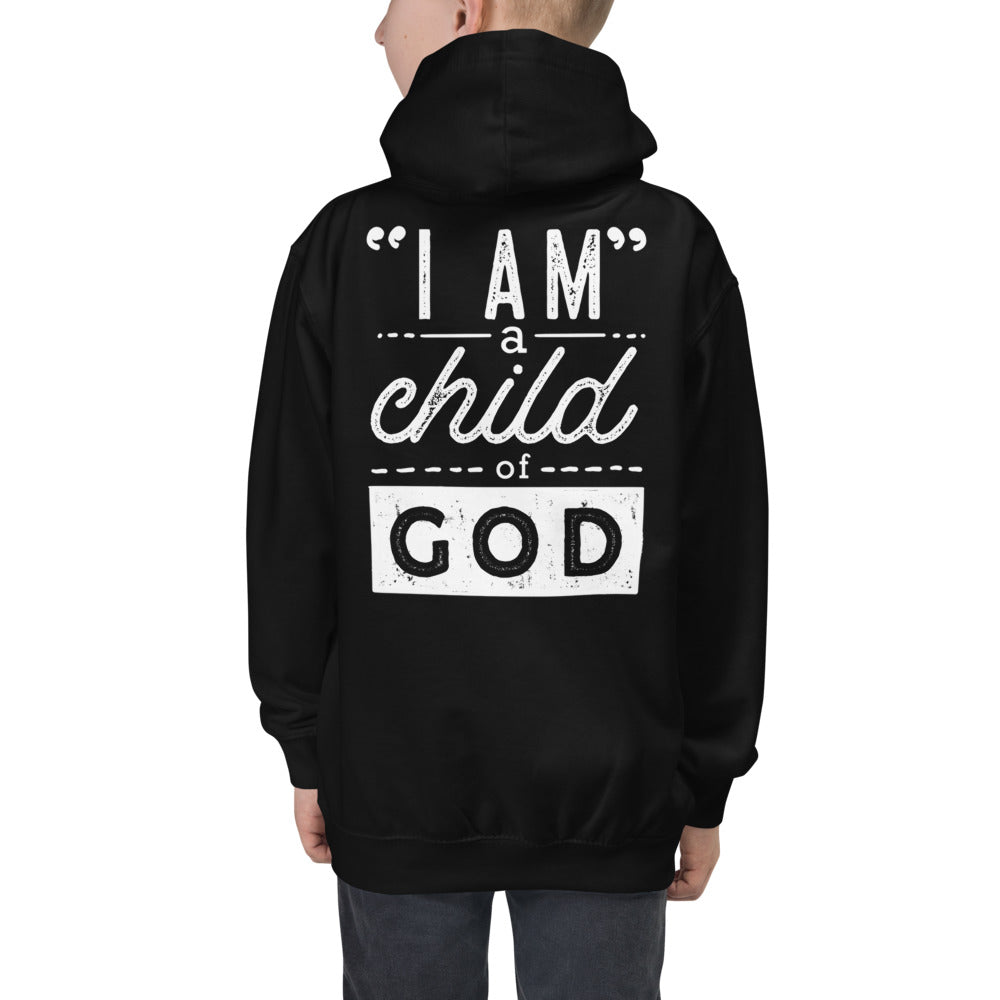 I Am a Child of God Kids Hoodie
