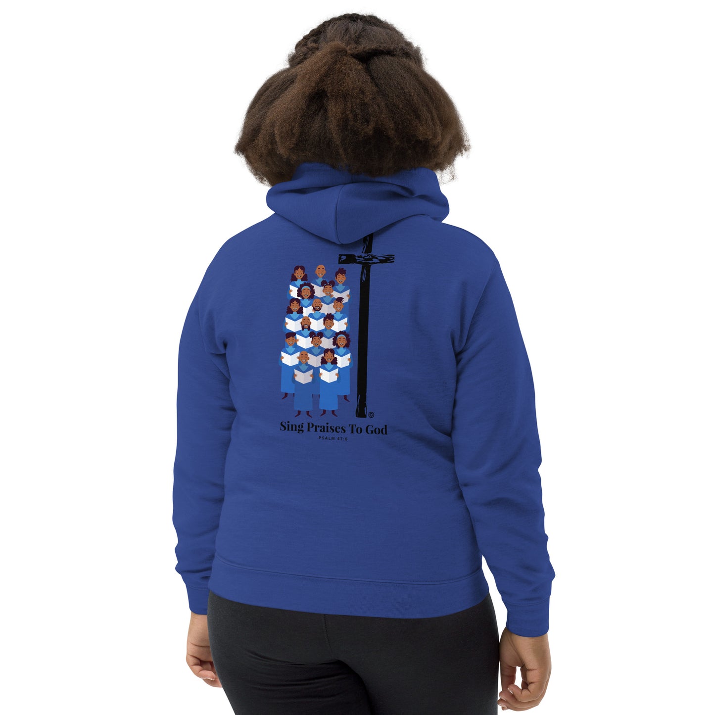 Sing Praises to God Kids Hoodie