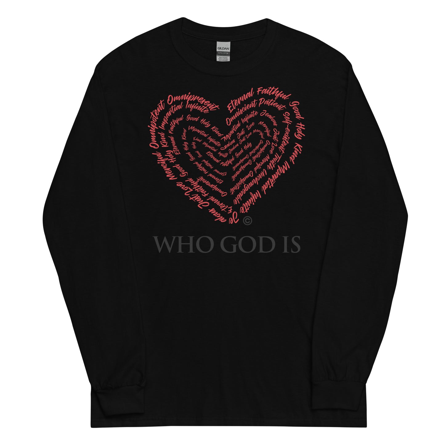 Who God Is Men’s Long Sleeve Shirt
