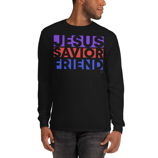 Jesus Savior Friend Men’s Long Sleeve Shirt