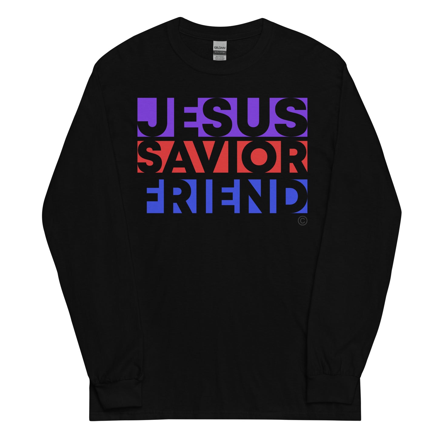 Jesus Savior Friend Men’s Long Sleeve Shirt