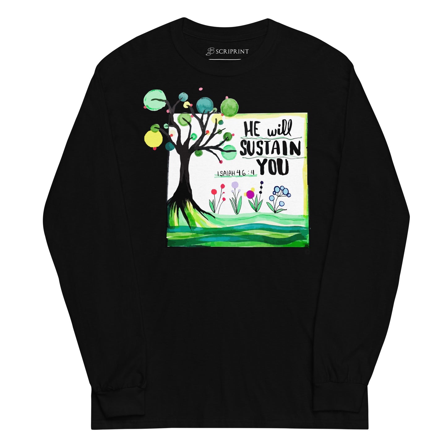 He Will Sustain You Men’s Long Sleeve Shirt