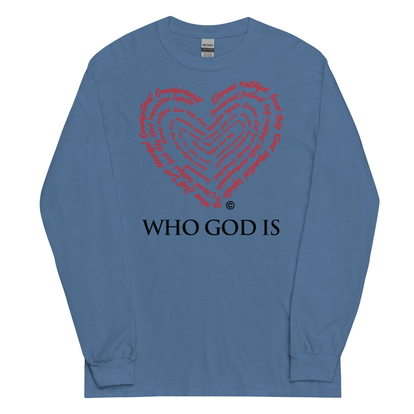 Who God Is Men’s Long Sleeve Shirt