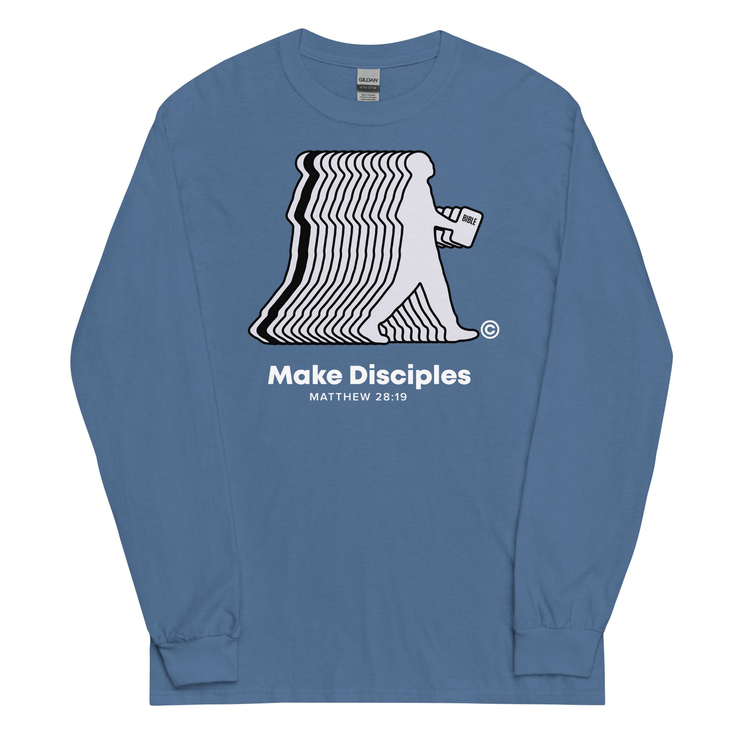 Make Disciples Dark-Colored Men’s Long Sleeve Shirt
