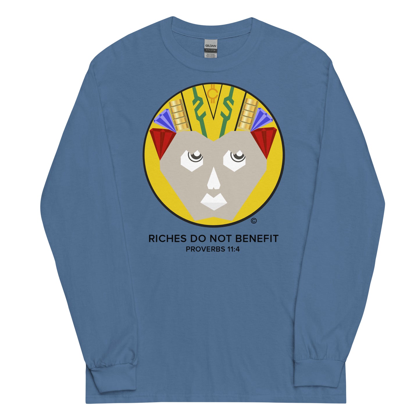 Riches Do Not Benefit Men’s Long Sleeve Shirt