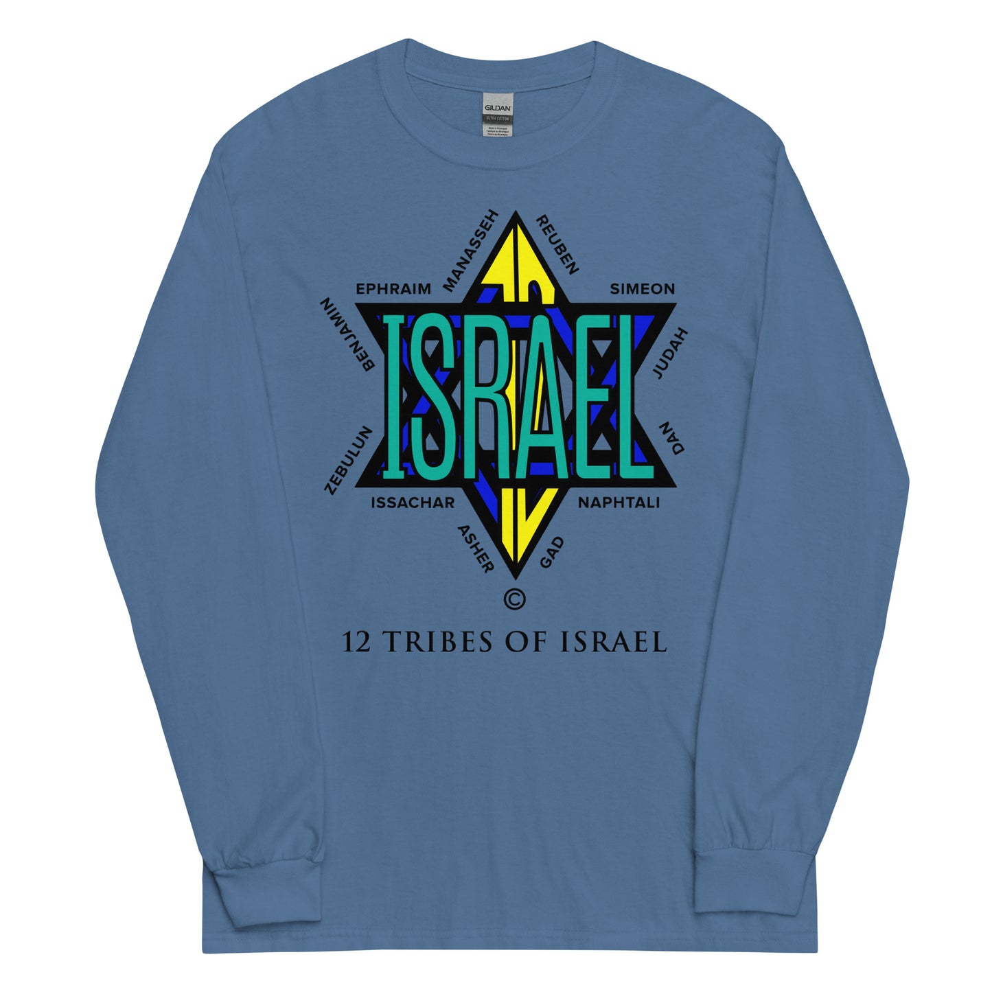 12 Tribes of Israel Men’s Long Sleeve Shirt
