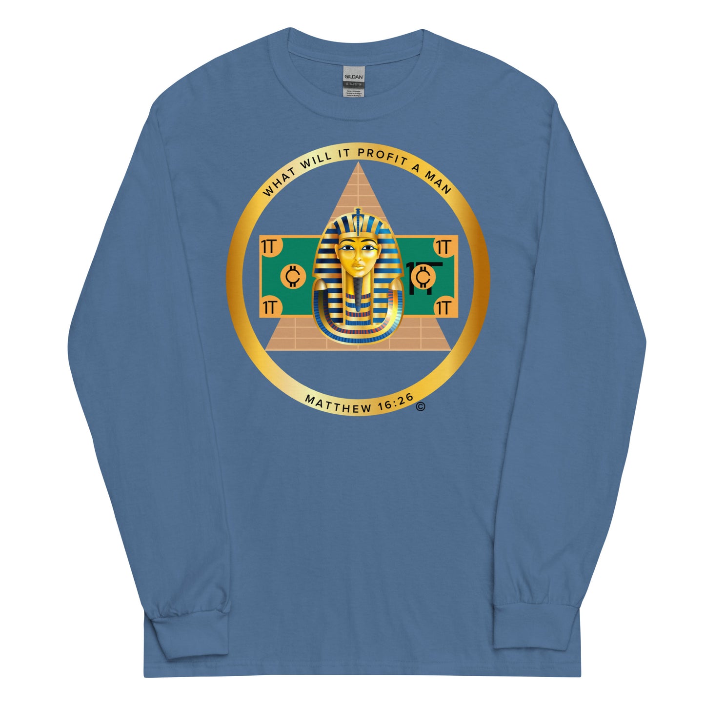 Matthew 16:26 Men’s Long Sleeve Shirt