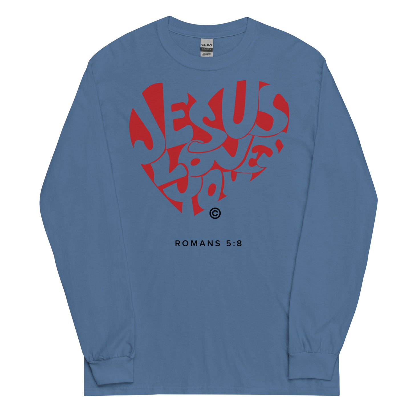 Jesus Loves You Men’s Long Sleeve Shirt