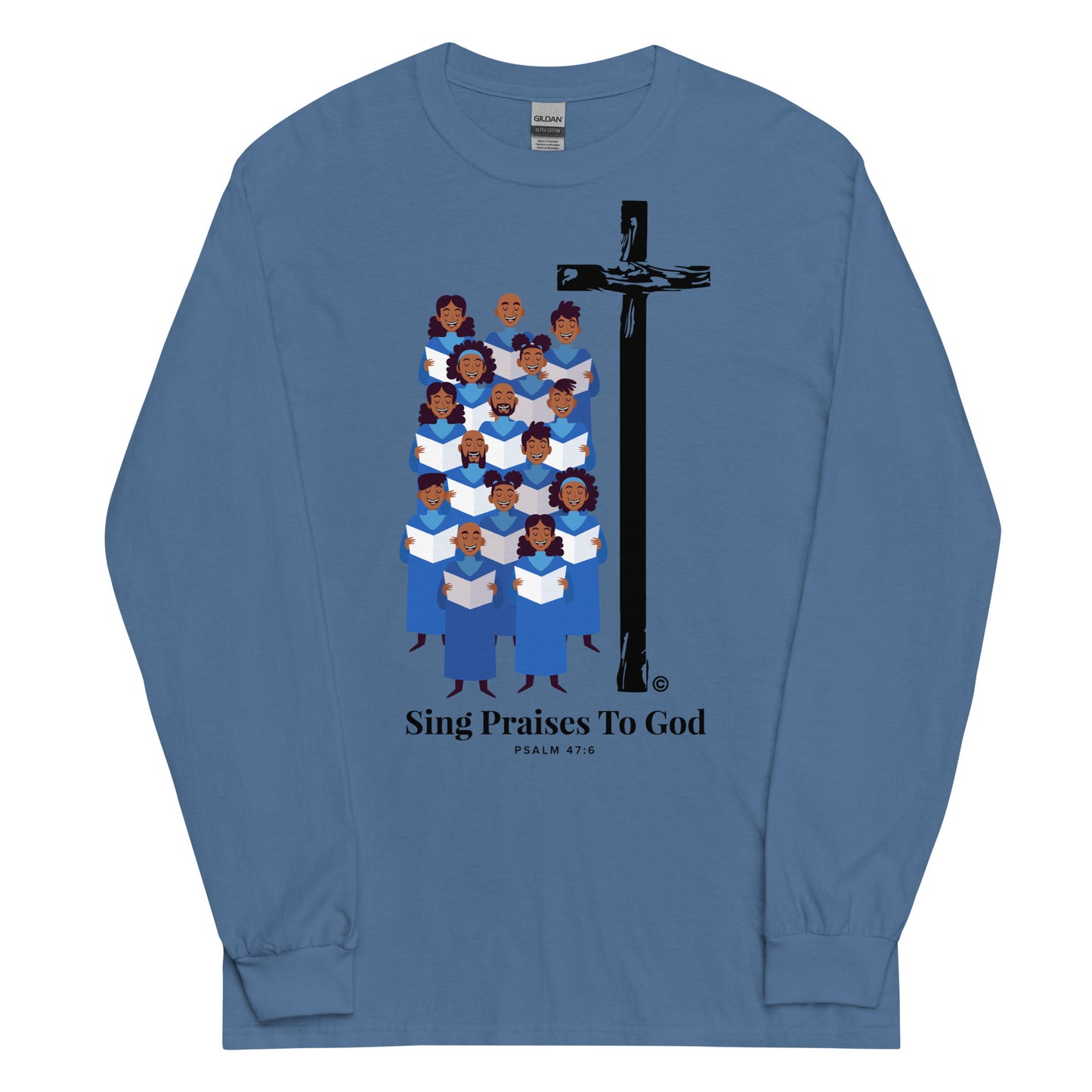 Sing Praises to God Men’s Long Sleeve Shirt