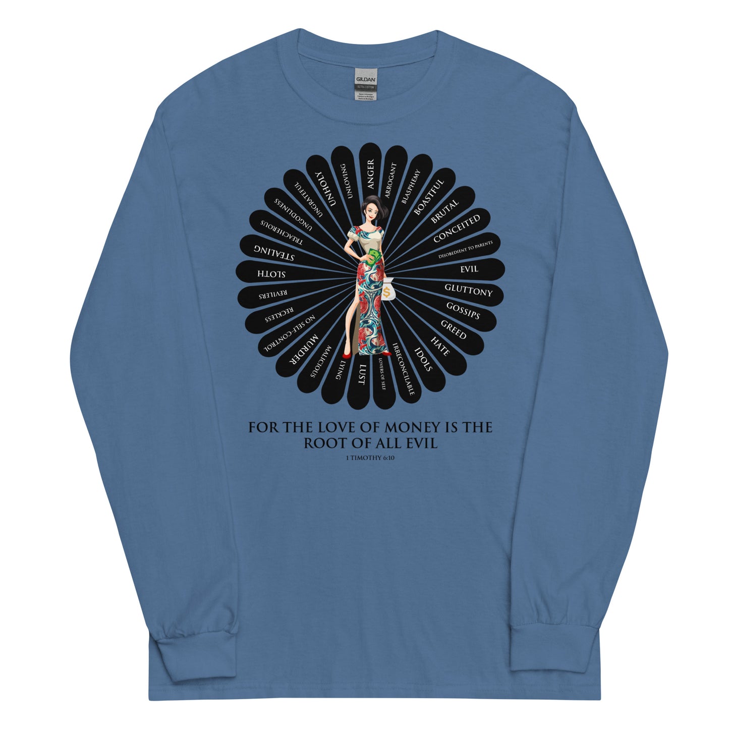 For the Love of Money Men’s Long Sleeve Shirt