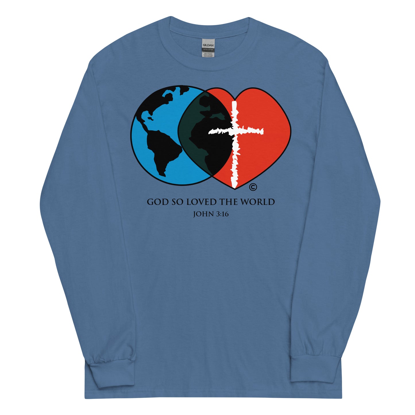 John 3:16 Men’s Long Sleeve Shirt