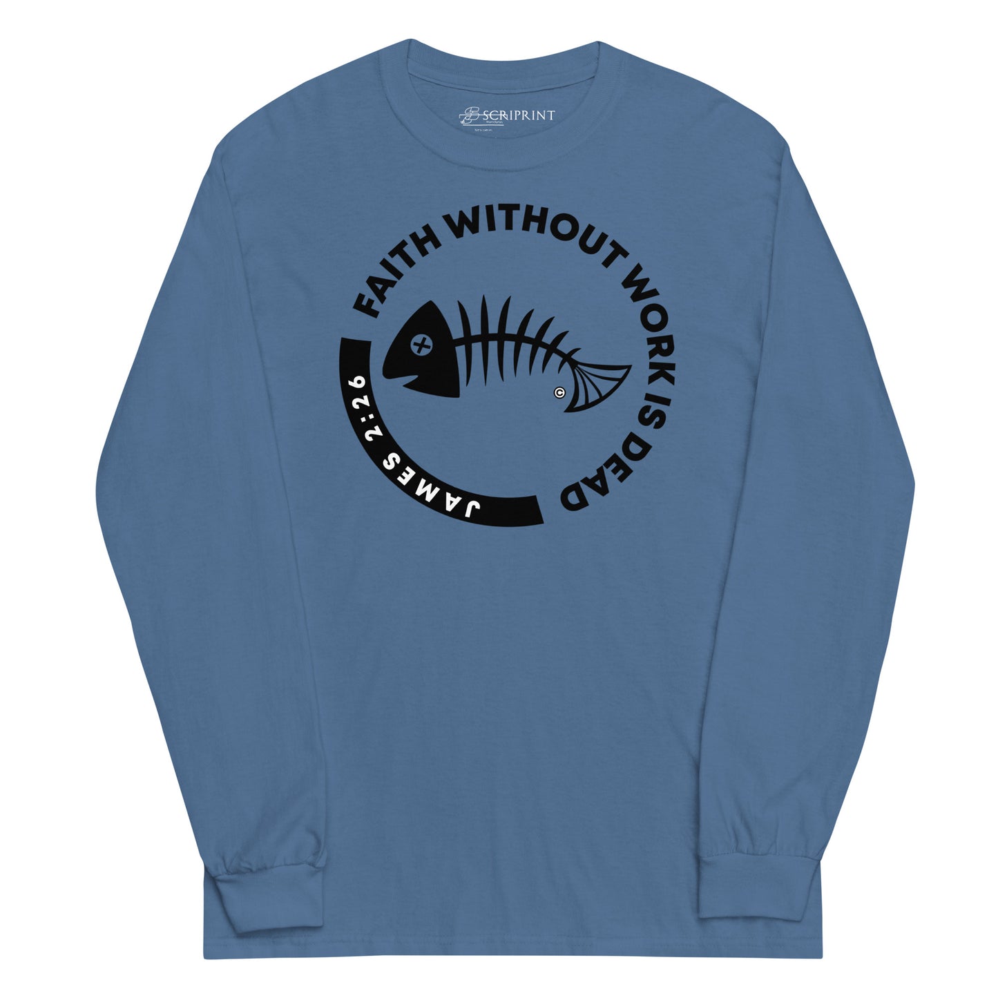 Faith Without Work Men’s Long Sleeve Shirt