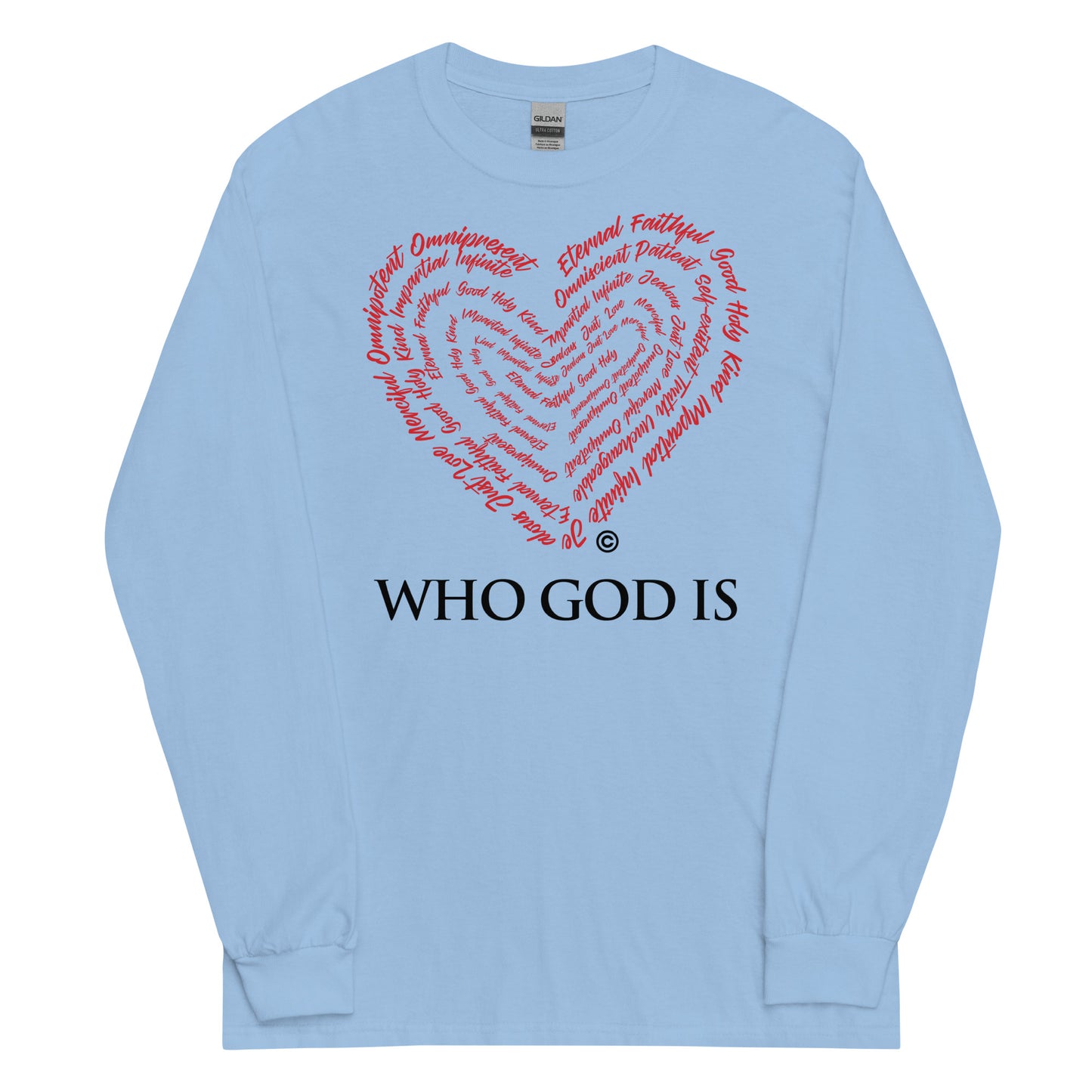 Who God Is Men’s Long Sleeve Shirt