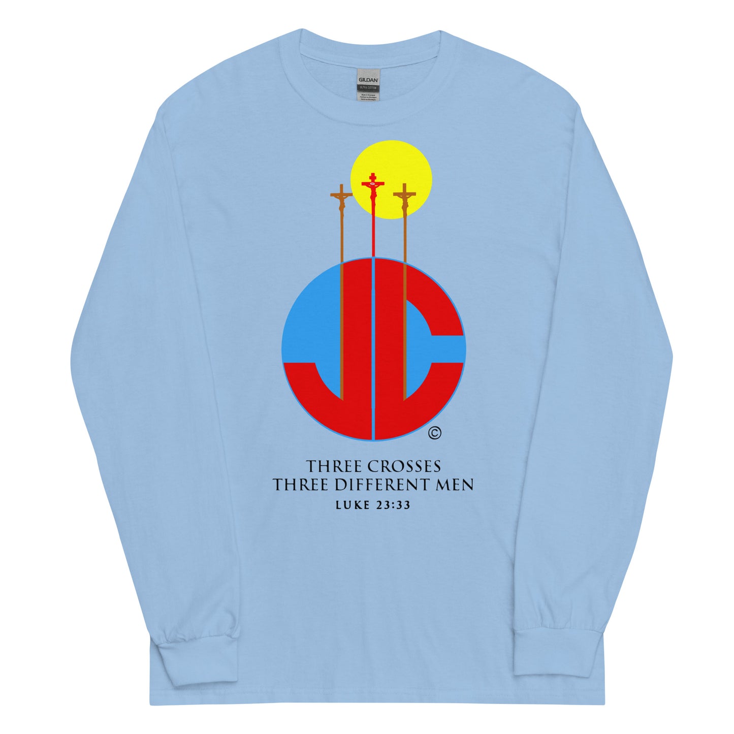 Three Crosses Men’s Long Sleeve Shirt