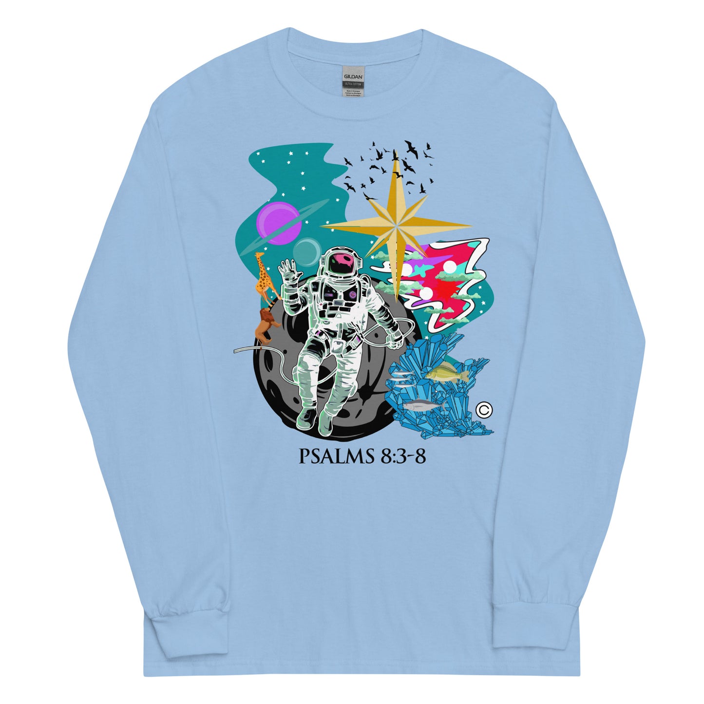 Psalm 8:3-8 Men’s Long Sleeve Shirt