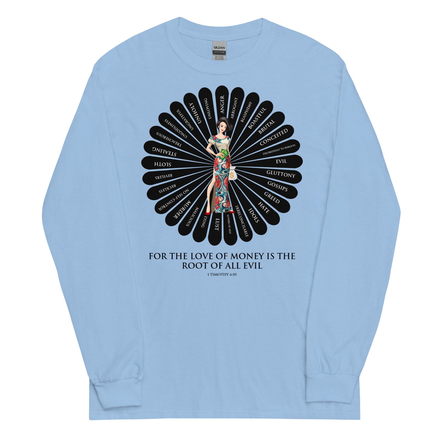 For the Love of Money Men’s Long Sleeve Shirt