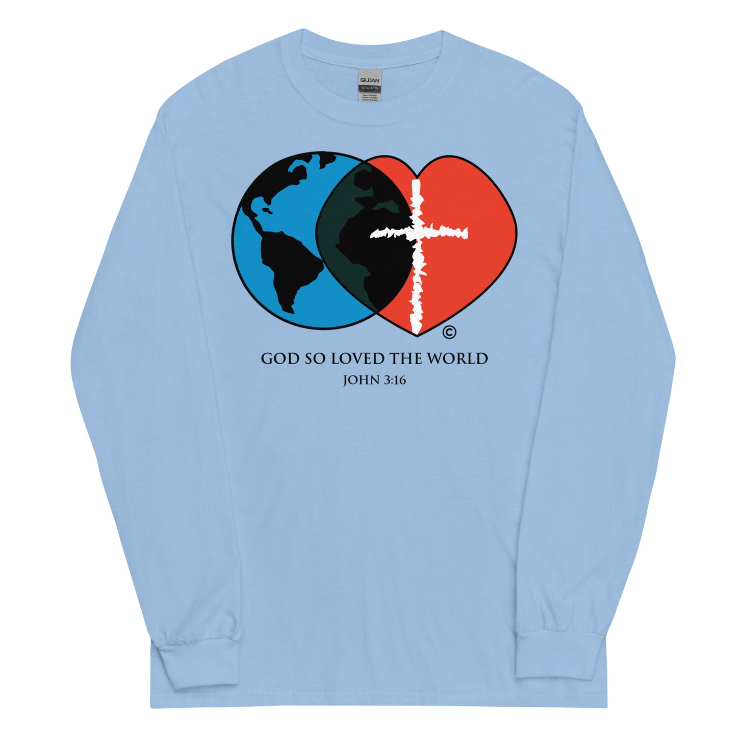 John 3:16 Men’s Long Sleeve Shirt