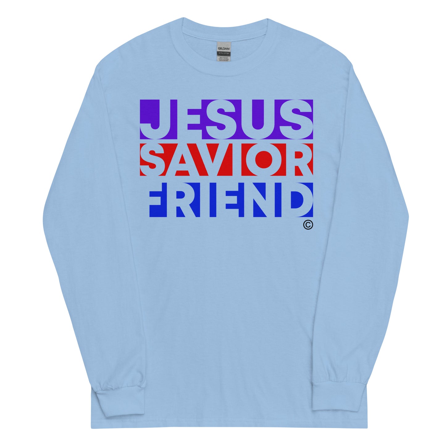 Jesus Savior Friend Men’s Long Sleeve Shirt