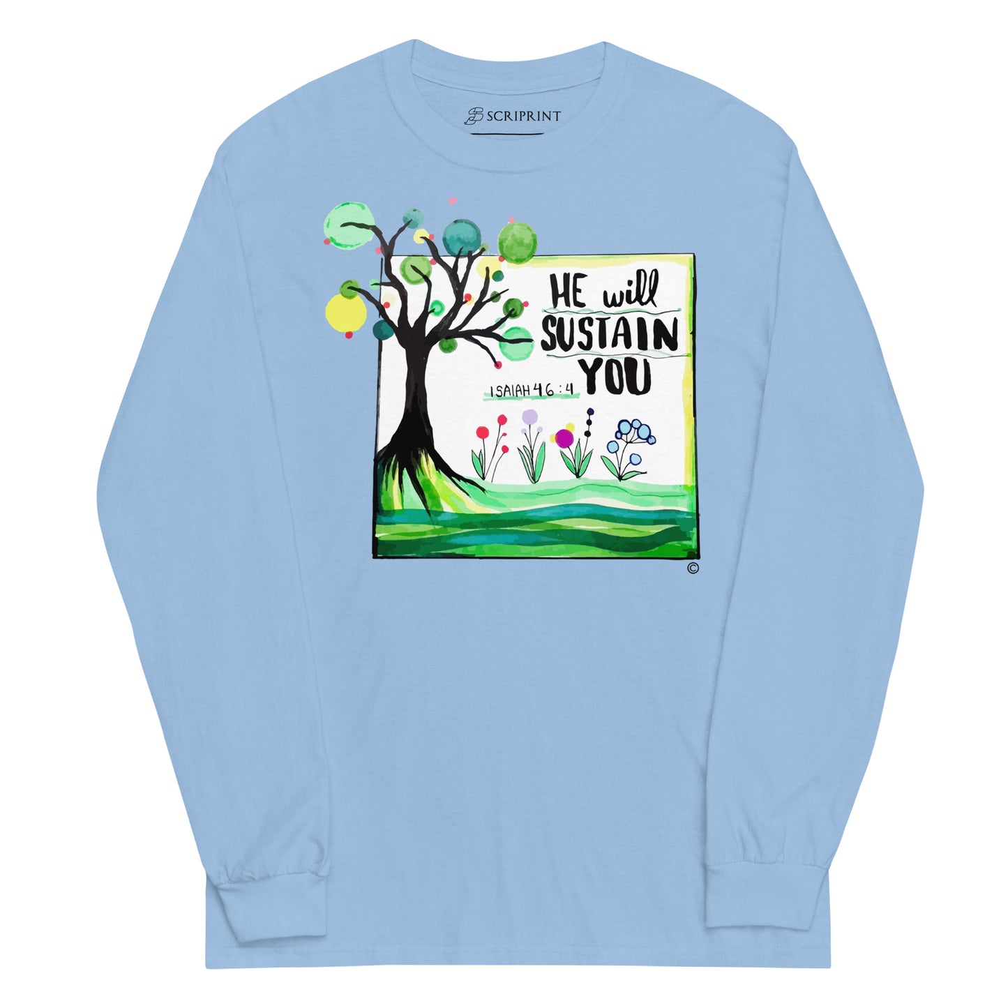 He Will Sustain You Men’s Long Sleeve Shirt