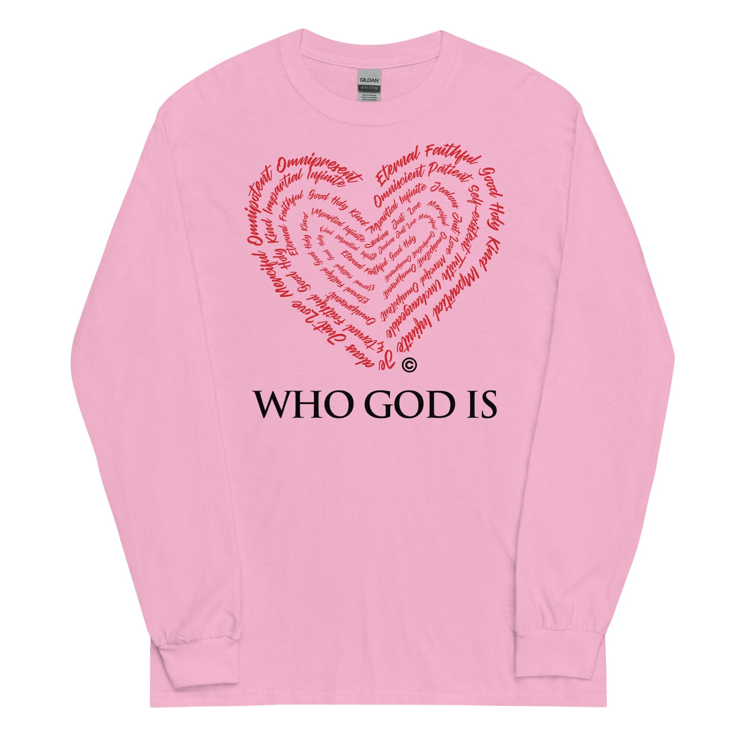 Who God Is Men’s Long Sleeve Shirt
