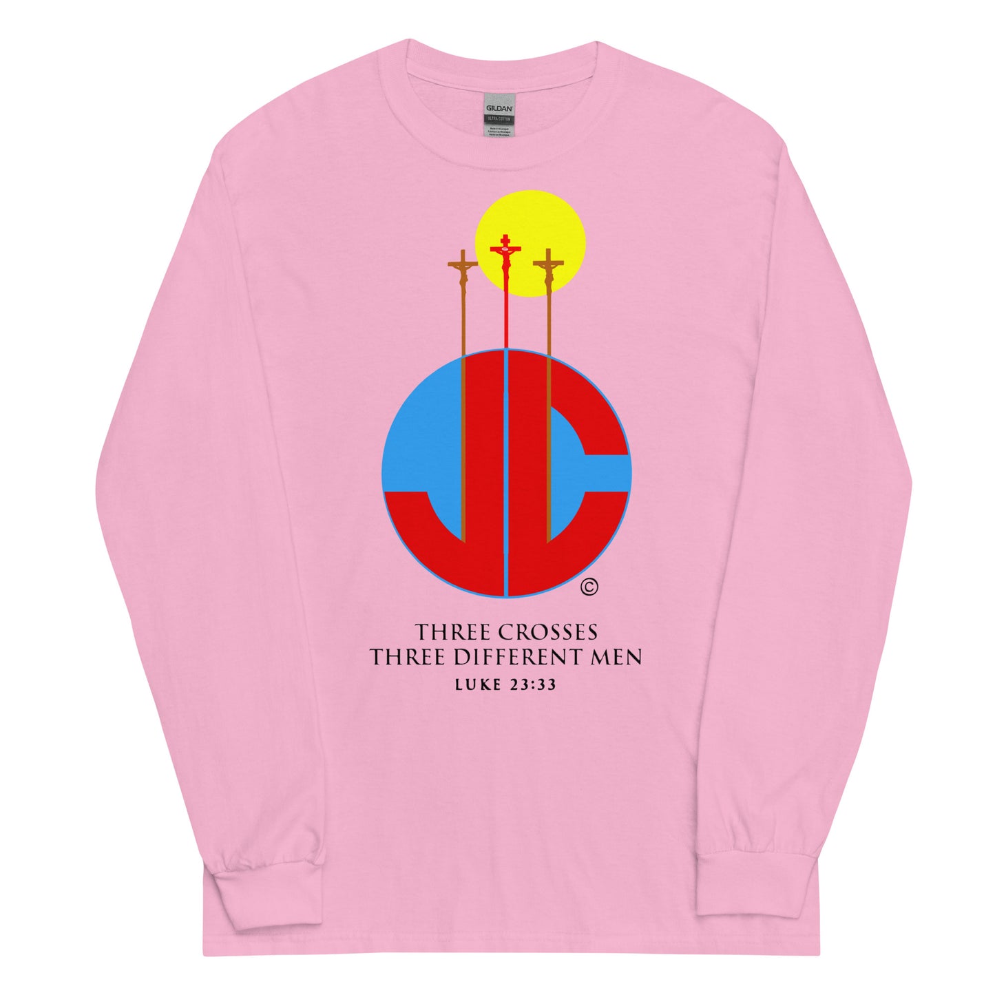 Three Crosses Men’s Long Sleeve Shirt