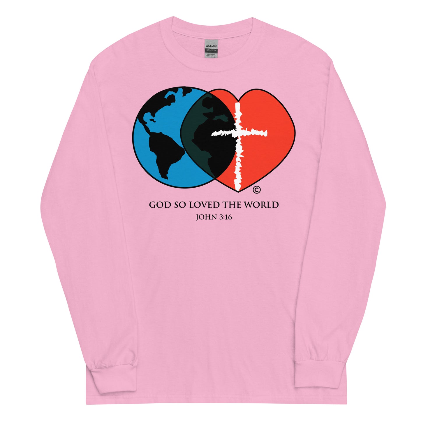 John 3:16 Men’s Long Sleeve Shirt