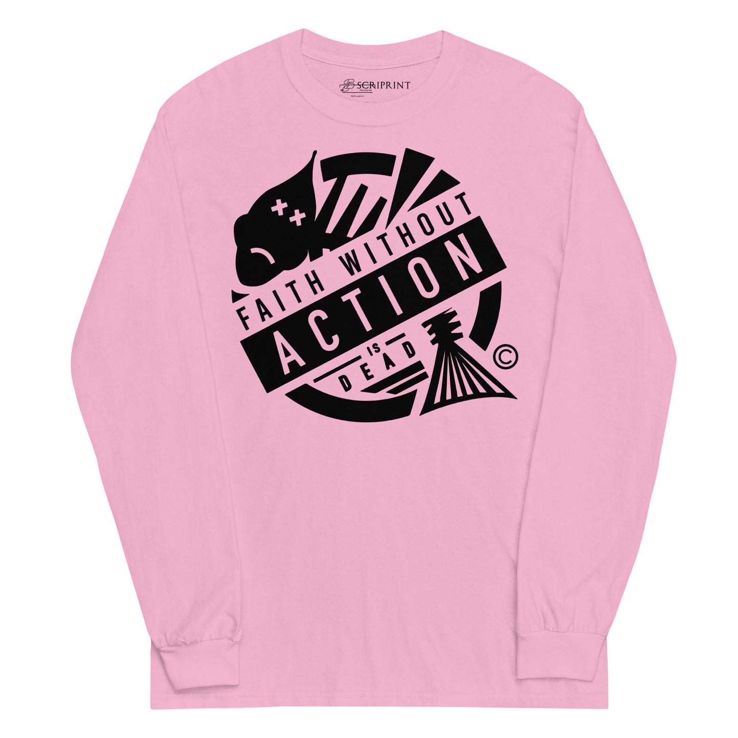 Faith Without Action Men’s Long Sleeve Shirt