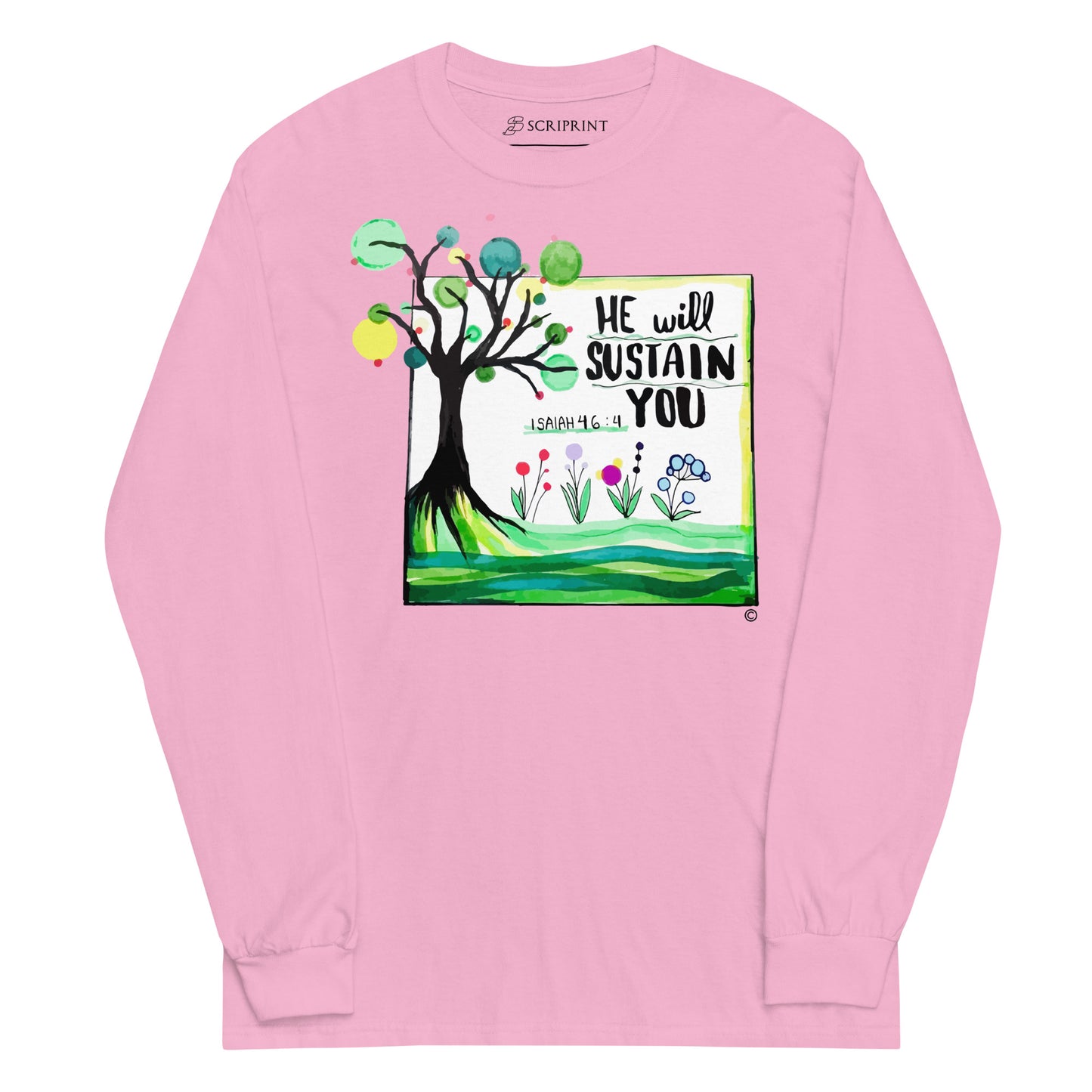 He Will Sustain You Men’s Long Sleeve Shirt