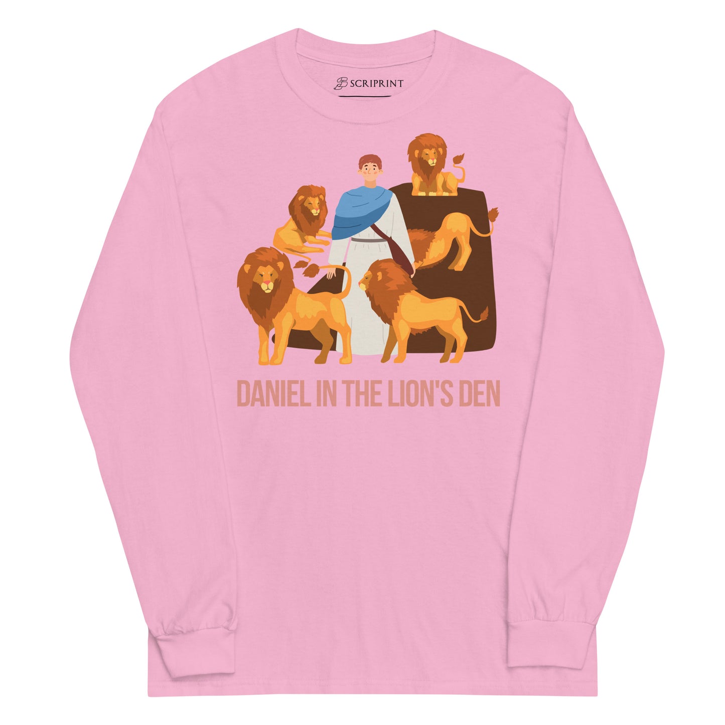 Daniel in the Lion's Den Men’s Long Sleeve Shirt