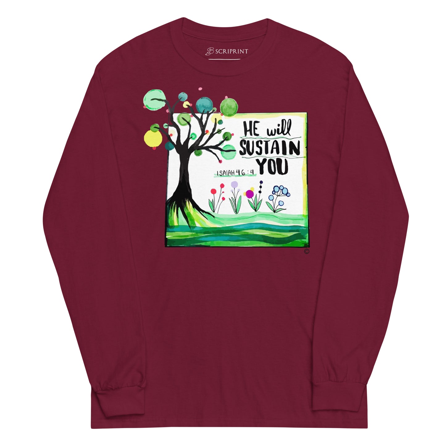 He Will Sustain You Men’s Long Sleeve Shirt