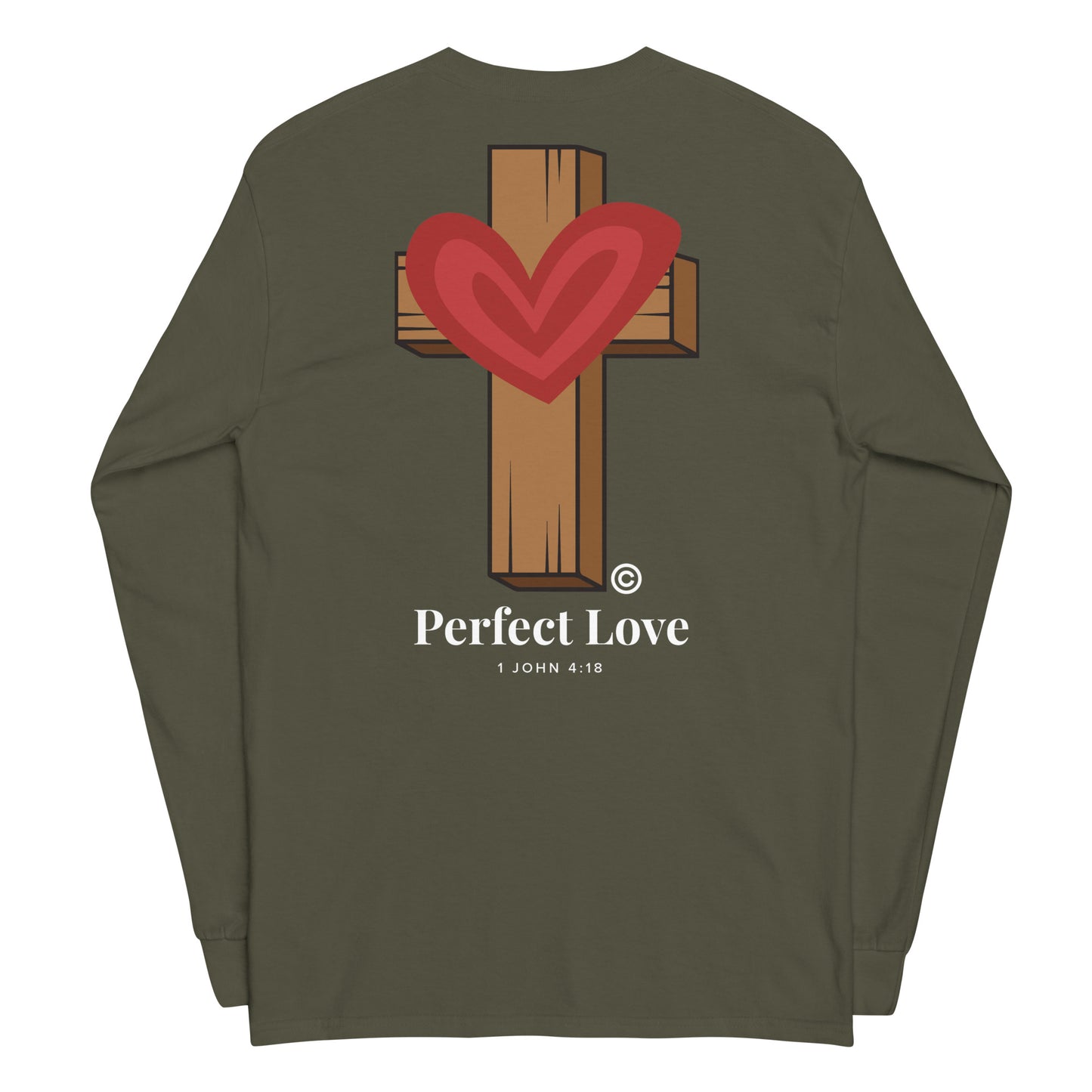 Perfect Love Dark-Colored Men’s Long Sleeve Shirt