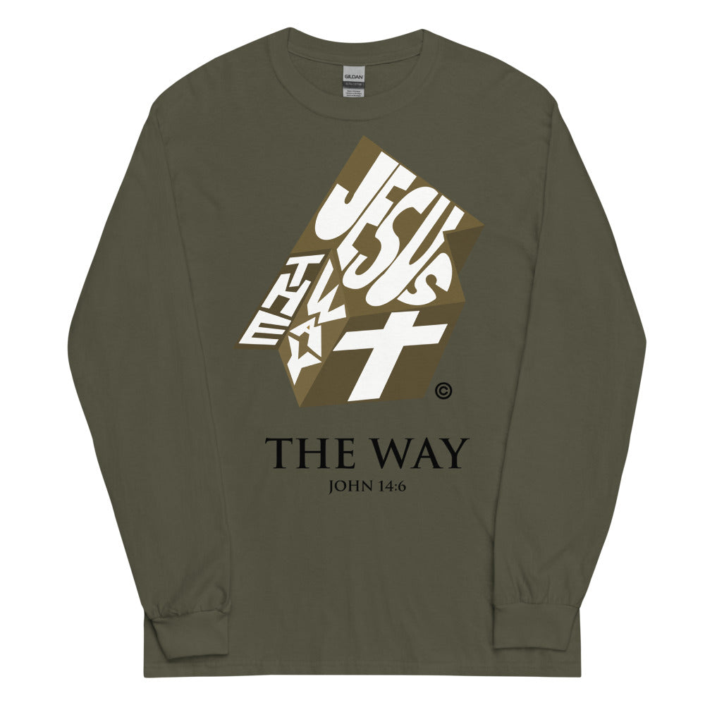The Way Dark-Colored Men’s Long Sleeve Shirt