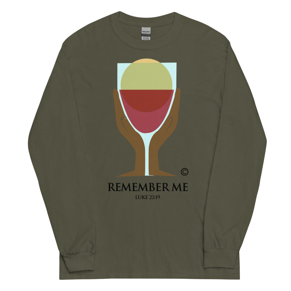Remember Me Dark-Colored Men’s Long Sleeve Shirt