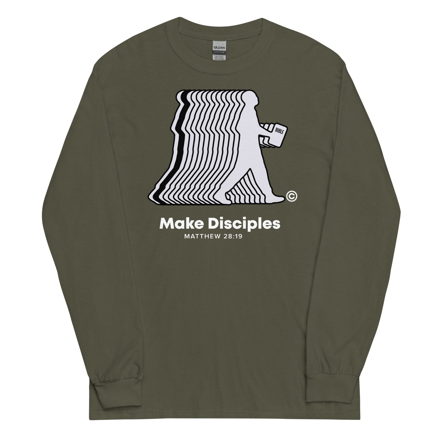 Make Disciples Dark-Colored Men’s Long Sleeve Shirt