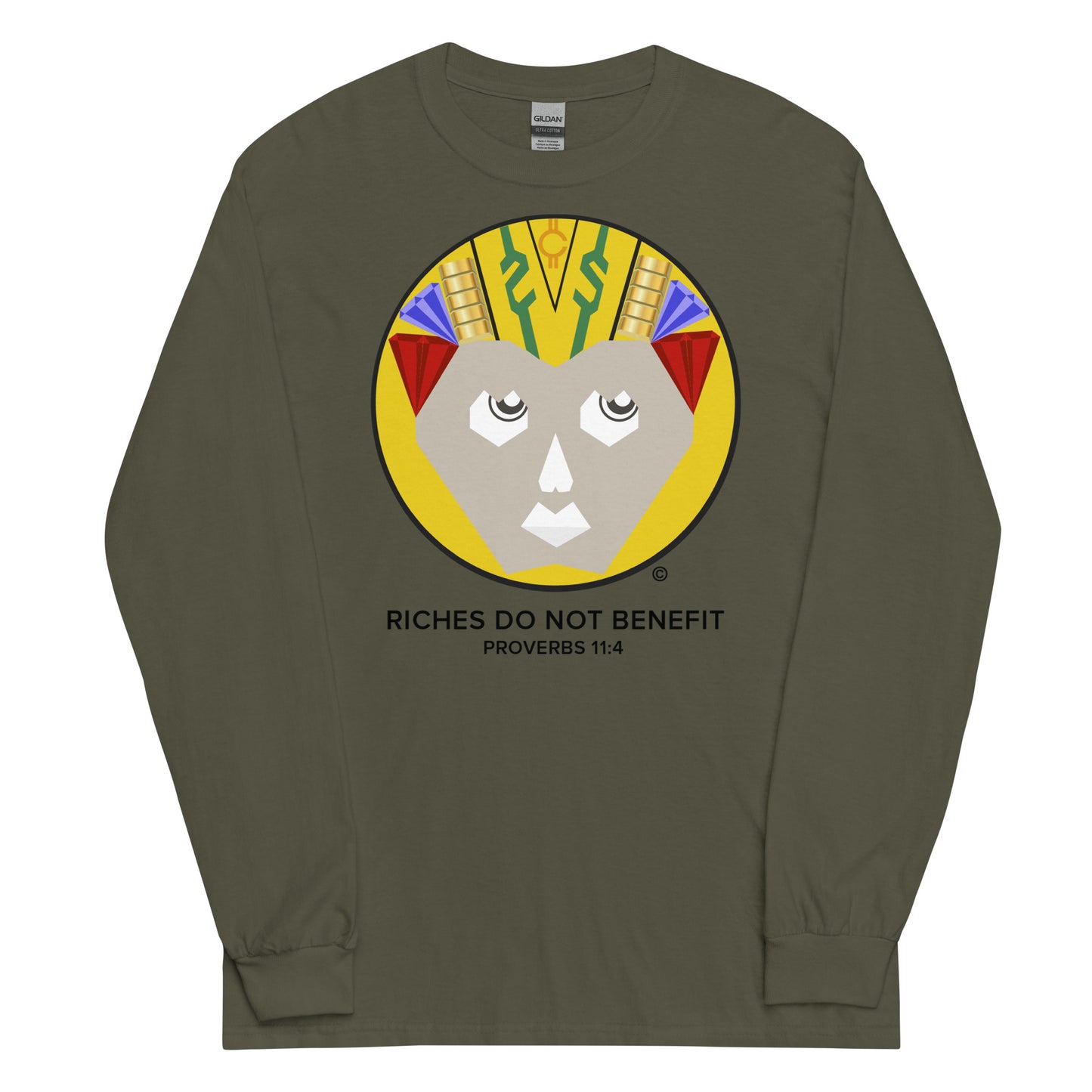 Riches Do Not Benefit Men’s Long Sleeve Shirt